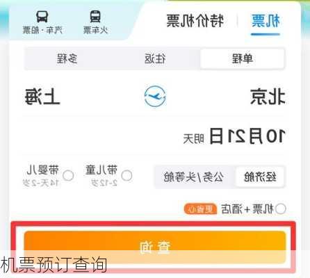机票预订查询