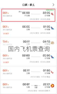国内飞机票查询