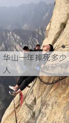 华山一年摔死多少人