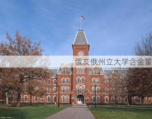 俄亥俄州立大学含金量