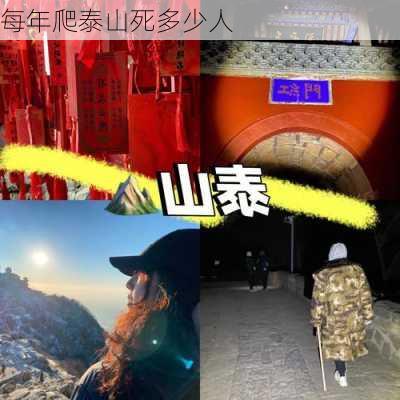 每年爬泰山死多少人