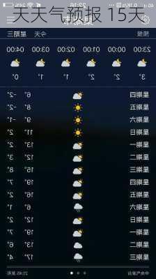 天天气预报 15天