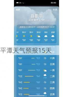 平潭天气预报15天