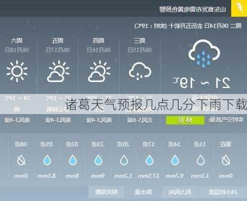 诸葛天气预报几点几分下雨下载