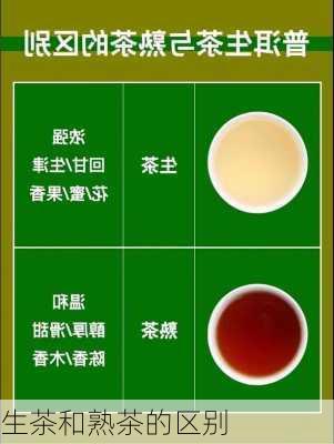 生茶和熟茶的区别