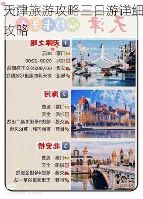 天津旅游攻略三日游详细攻略