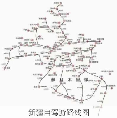 新疆自驾游路线图