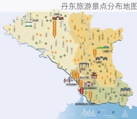 丹东旅游景点分布地图