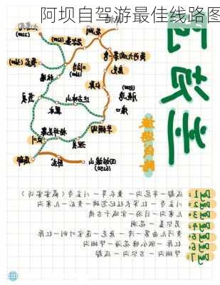 阿坝自驾游最佳线路图