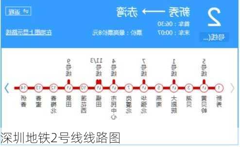 深圳地铁2号线线路图